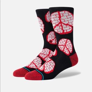 Stance Rocksteady Peace Sign Crew Socks Large